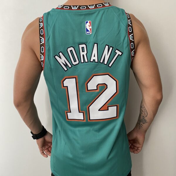 Camiseta Regata Basquete NBA Swingman Memphis Grizzlies Ja Morant 12 City Edition Verde 2023 Nike - Imagem 12