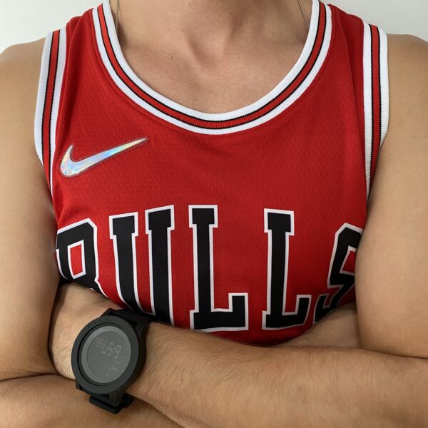 Camiseta Regata NBA Chicago Bulls Michael Jordan 23 Icon Edition Vermelha 2022 Nike - Imagem 4