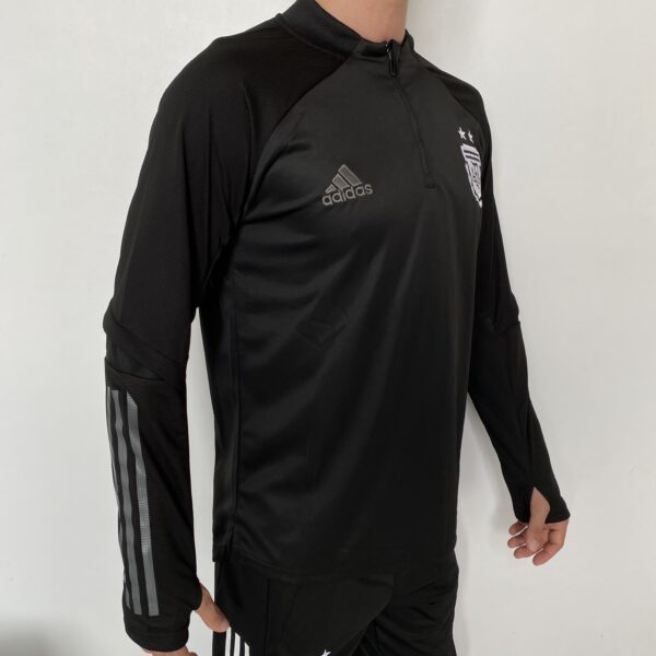 Casaco Jaqueta Blusão Treino Seleção Argentina 2024 Preto Adidas - Imagem 7