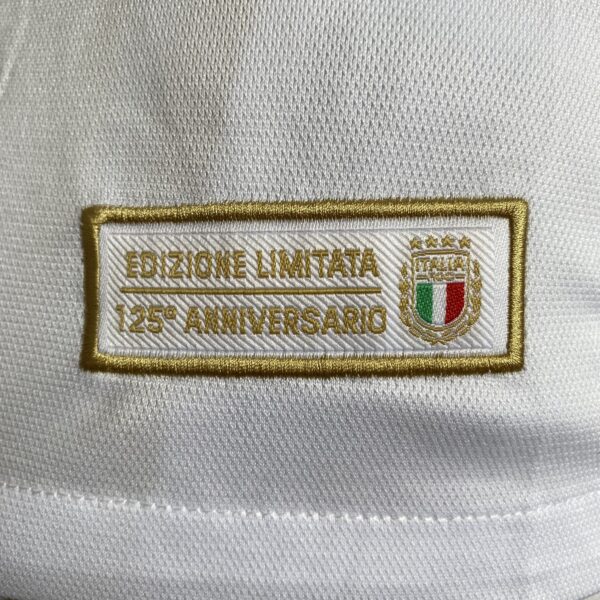 Camisa Seleção Itália Comemorativa 125 Anos 2023 Branca Dourada Adidas - Imagem 15