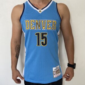 Camiseta Regata NBA Camiseta Regata NBA Mitchell & Ness 2016/17 – Denver Nuggets – Nikola Jokic 15 – Azul Celeste