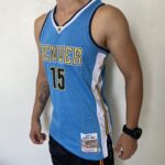 Camiseta Regata NBA Camiseta Regata NBA Mitchell & Ness 2016/17 – Denver Nuggets – Nikola Jokic 15 – Azul Celeste - Imagem 10