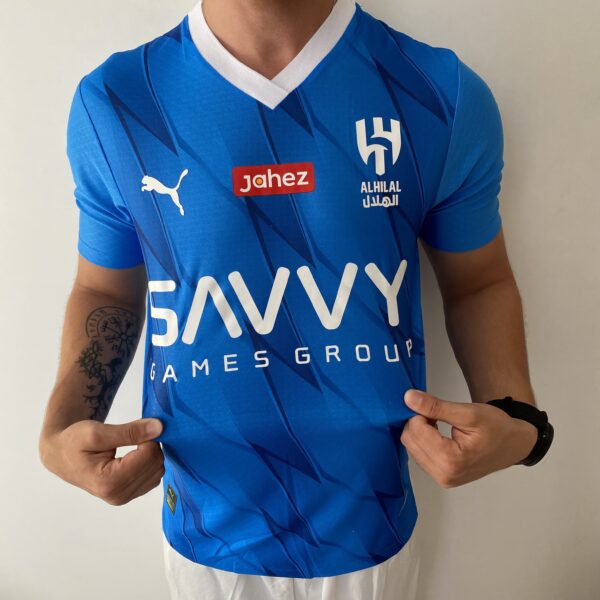 Camisa Al-Hilal Home 2024 - Versão Jogador - Azul Puma - Imagem 13