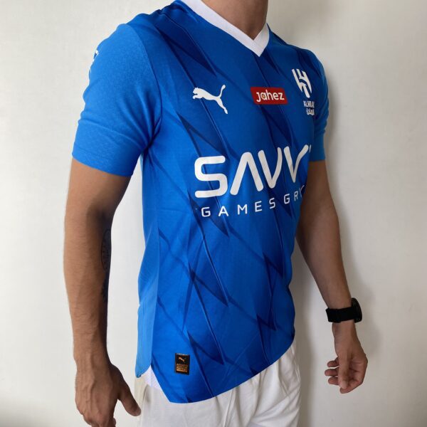 Camisa Al-Hilal Home 2024 - Versão Jogador - Azul Puma - Imagem 15