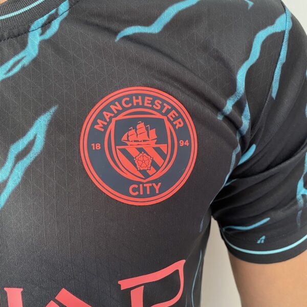 Camisa Manchester City Third Azul 2024 Versão Jogador Puma - Imagem 3