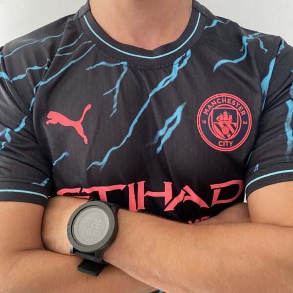 Camisa Manchester City Third Azul 2024 Versão Jogador Puma - Imagem 9