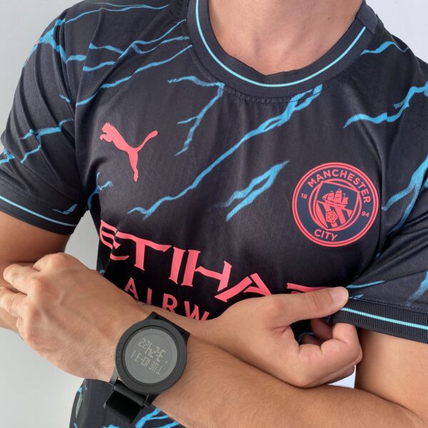 Camisa Manchester City Third Azul 2024 Versão Jogador Puma - Imagem 14