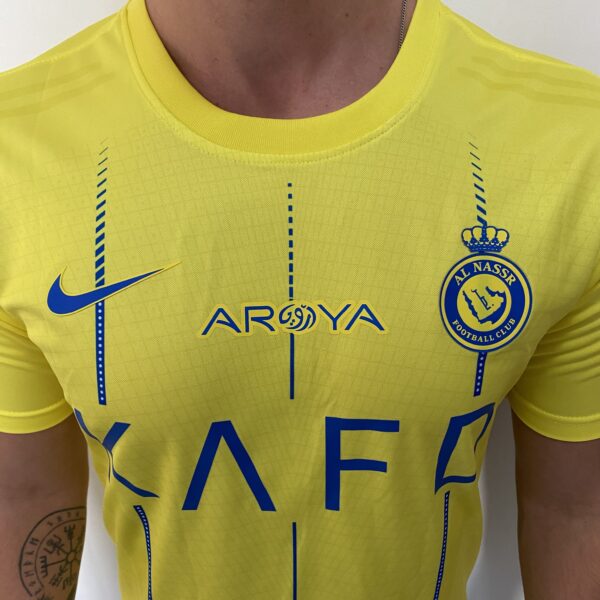 Camisa Al Nassr Home Versão Jogador Amarela 23/2024 Nike - Imagem 8