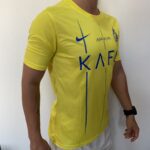 Camisa Al Nassr Home Versão Jogador Cristiano Ronaldo 7 CR7 2024 Nike Amarela - Imagem 13
