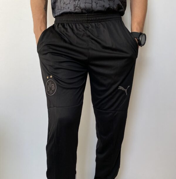 Calça Longa Treino Borussia Dortmund 2023-24 Preta Puma - Imagem 2