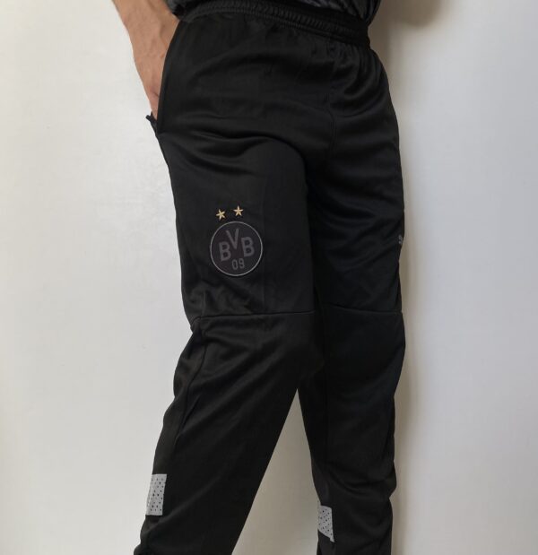 Calça Longa Treino Borussia Dortmund 2023-24 Preta Puma - Imagem 12