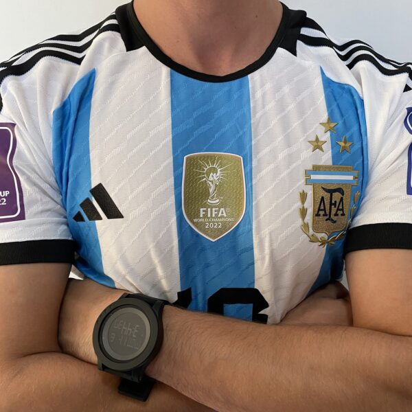 Camisa Seleção Argentina Home - Campeão Mundial - (2) Patch Copa do Mundo Catar - 3 Estrelas - Messi 10 - 2023 Adidas - Versão Jogador - Imagem 13