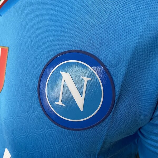 Camisa Napoli Home 2024 Jogador Azul EA7 Armani - Imagem 4