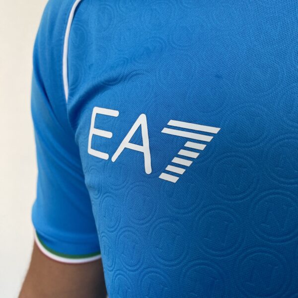 Camisa Napoli Home 2024 Jogador Azul EA7 Armani - Imagem 8