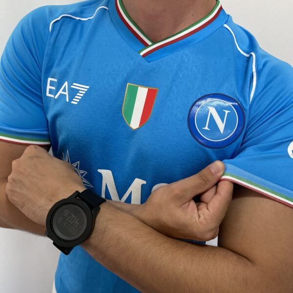 Camisa Napoli Home 2024 Jogador Azul EA7 Armani - Imagem 12