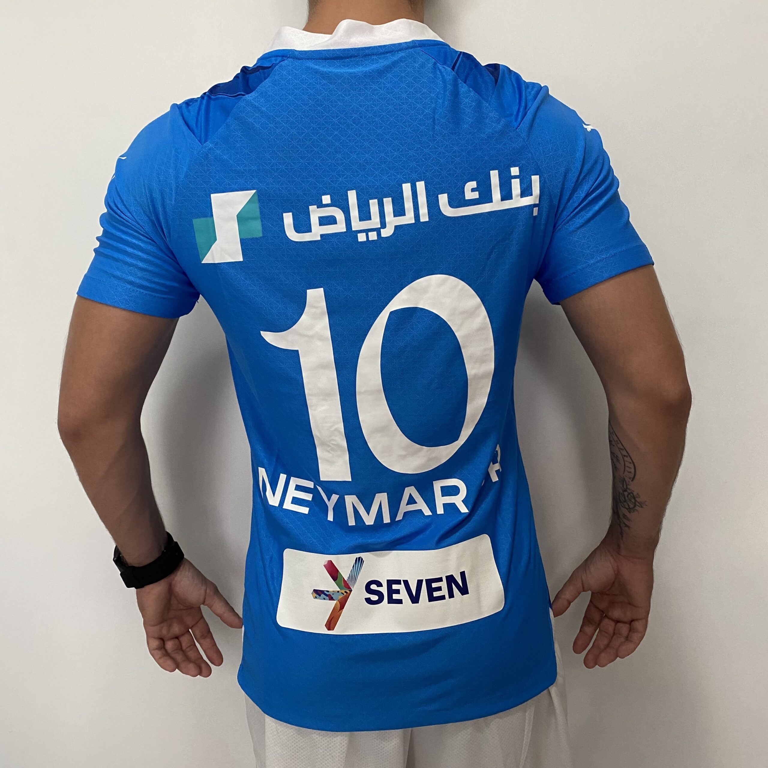 AL HILAL HOME JOGADOR 2024 (3) Camisa Al-Hilal Home 2024 - Neymar 10 - Versão Jogador - Azul Puma - Imagem 1