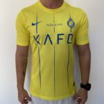Camisa Al Nassr Home Versão Jogador Amarela 23/2024 Nike