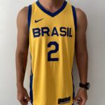 Camiseta Regata Basquete Brasil Yago 2 Amarela 2024 Nike