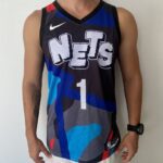 Camiseta Regata Basquete NBA Brooklyn Nets Mikal Bridges 1 City Edition Swingman 2024 Nike