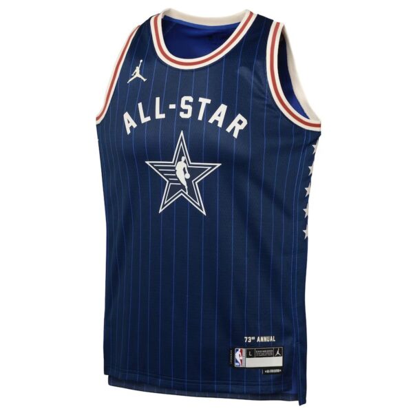 Camiseta Regata Basquete NBA All-Star Game Time Leste 0 Jason Tatum Statement Edition Jordan Azul 2024n - Imagem 2