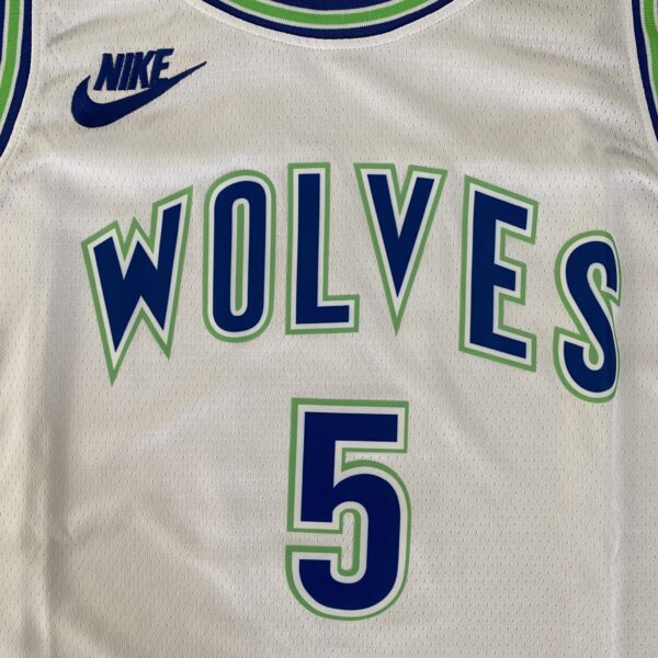 Camiseta Regata NBA Minnesota Timberwolves - Anthony Edwards 5 - Classic Edition Swingman Branca 2024 Nike - Imagem 21