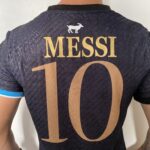 Camisa Argentina 2024 Versão Jogador - Lionel Messi 10 - Edição Especial GOAT - Preta - Imagem 15