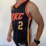 Camiseta Regata Basquete NBA Oklahoma City Thunder - 2 Shai Gilgeous-Alexander - City Edition 2024 Nike - Imagem 9
