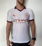 Camisa Manchester City Away 2024 Versão Jogador Branca Puma - Imagem 2