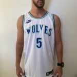Camiseta Regata NBA Minnesota Timberwolves - Anthony Edwards 5 - Classic Edition Swingman Branca 2024 Nike - Imagem 2