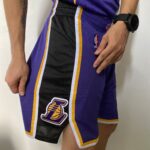 Short Bermuda NBA Los Angeles Lakers Statement Edition Roxa 2021 Jordan - Imagem 5