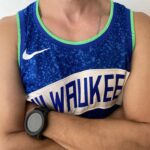 Camiseta Regata Basquete NBA – Milwaukee Bucks – Giannis Antetokounmpo 34 – City Edition 2024 – Nike – Azul - Imagem 14