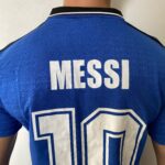 Camisa Retrô Clássica Seleção Argentina - Messi 10 - Azul Marinho Preta Adidas - 1994 - Imagem 19