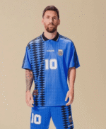Camisa Retrô Clássica Seleção Argentina - Messi 10 - Azul Marinho Preta Adidas - 1994 - Imagem 20