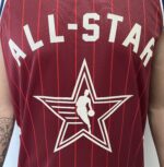 Kit Conjunto Camiseta Regata e Bermuda Short Basquete NBA All-Star Game Time Oeste 23 LeBron James Statement Edition Jordan Vermelho 2024 - Imagem 4