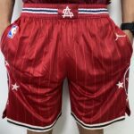 Short Bermuda Calção Basquete NBA All-Star Game Time Oeste Statement Edition Jordan Vermelho 2024