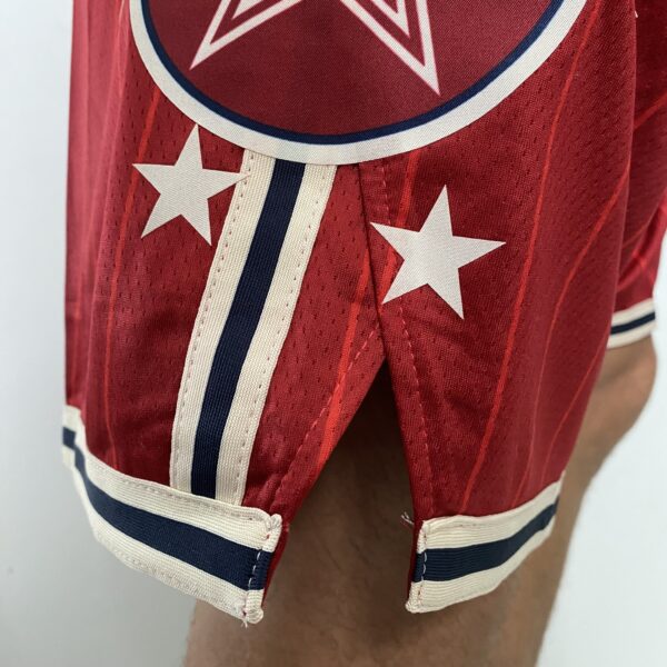 Kit Conjunto Camiseta Regata e Bermuda Short Basquete NBA All-Star Game Time Oeste 23 LeBron James Statement Edition Jordan Vermelho 2024 - Imagem 21