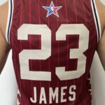 Kit Conjunto Camiseta Regata e Bermuda Short Basquete NBA All-Star Game Time Oeste 23 LeBron James Statement Edition Jordan Vermelho 2024 - Imagem 24