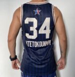 Kit Conjunto Camiseta Regata e Bermuda Short  Basquete NBA All-Star Game Time Leste 34 Giannis Antetokounmpo Statement Edition Jordan Azul 2024 - Imagem 19