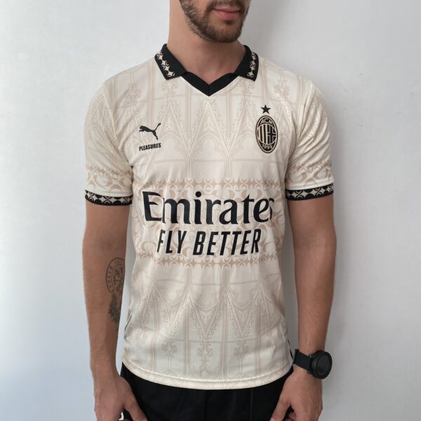 Camisa Milan Third Off White Torcedor 2024 Puma Pleasures - Imagem 2