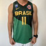 Camiseta Regata Basquete Brasil Gui Santos 11 Verde 2024 Nike