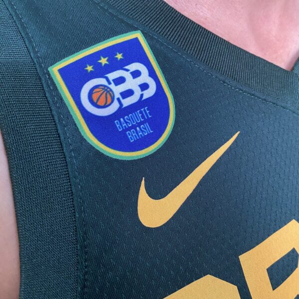 Camiseta Regata Basquete Brasil Gui Santos 11 Verde 2024 Nike - Imagem 5