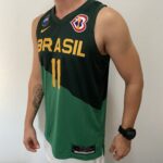Camiseta Regata Basquete Brasil Gui Santos 11 Verde 2024 Nike - Imagem 9