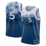 Camiseta Regata NBA Minnesota Timberwolves - Anthony Edwards 5 - City Edition Swingman Branca 2024 Nike