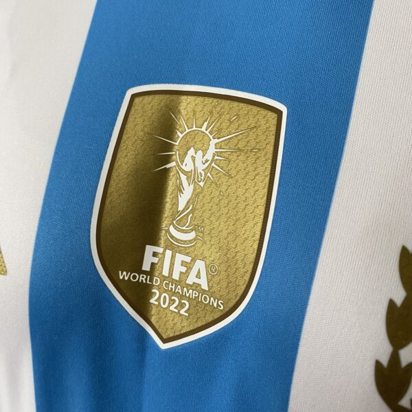 Camisa Seleção Argentina Home Patch Copa do Mundo Catar 2024/25 Adidas - Versão Jogador - Imagem 5