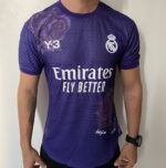 Camisa Real Madrid 4th Versão Jogador 2025 Edição Especial Adidas Y-3 Roxa