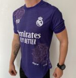 Camisa Real Madrid 4th Versão Jogador 2025 Edição Especial Adidas Y-3 Roxa - Imagem 8