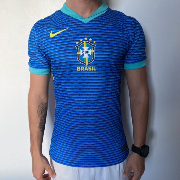 Camisa Brasil Seleção Brasileira Away Azul Jogador Copa América 2024/25 Nike - Imagem 2