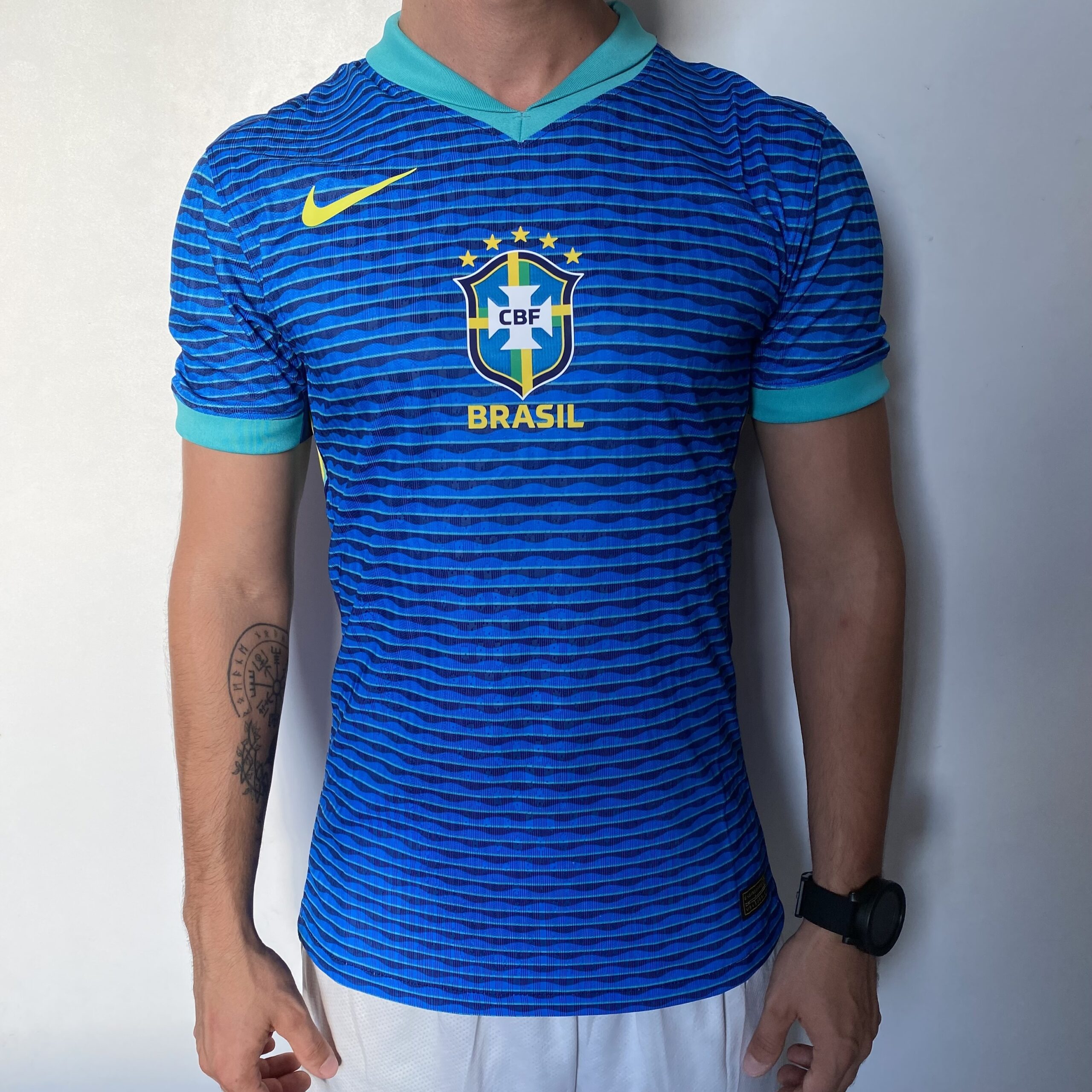 2024-06-27 16.19.04 Camisa Brasil Seleção Brasileira Away Azul Jogador Copa América 2024/25 Nike - Imagem 1