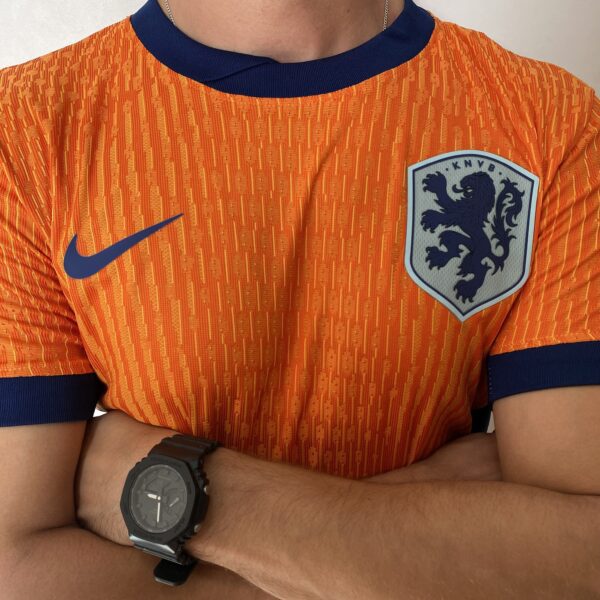 Camisa Seleção Holanda Home Versão Jogador EuroCopa 2024 Laranja Nike - Imagem 7