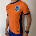 Camisa Seleção Holanda Home Versão Jogador EuroCopa 2024 Laranja Nike - Imagem 8